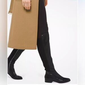 MICHAEL MICHAEL KORS Women's Bromley black stretch Leather Riding Boots size 9.5